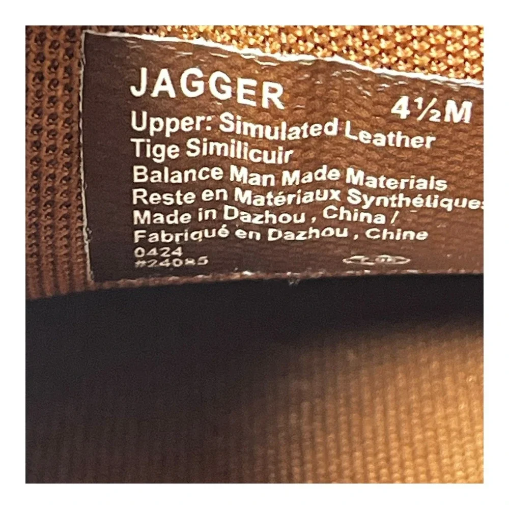 Deer Stags Jagger Kids Cognac Brown Wingtip Oxford Dress Shoes Size 4.5M #24085